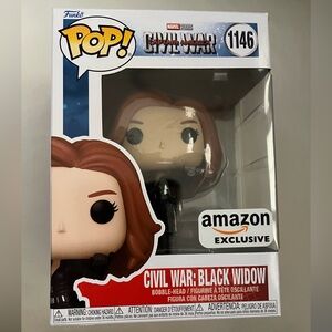 Funko Pop! Civil War Black Widow Vinyl Figure - Red Brown Hair